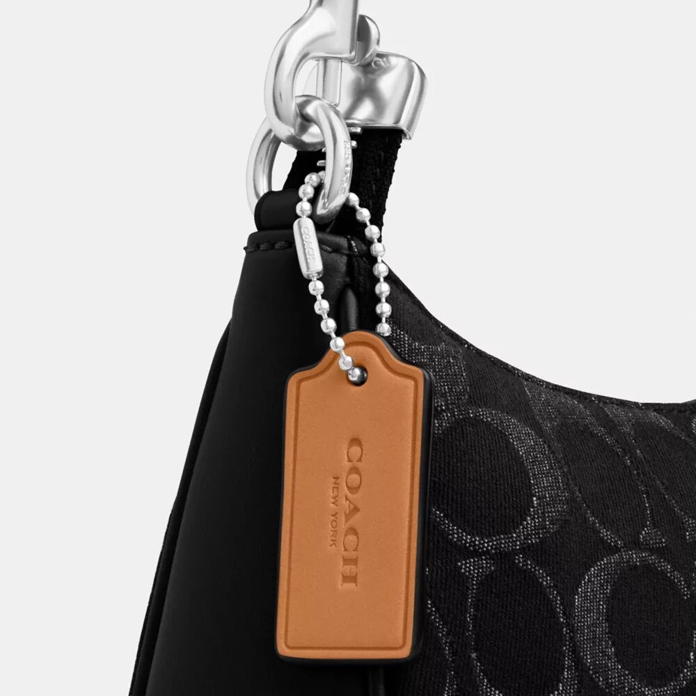 Sac porté épaule Teri en denim emblématique