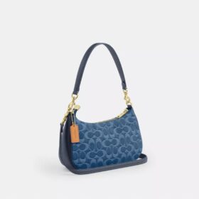 Sac porté épaule Teri en denim emblématique
