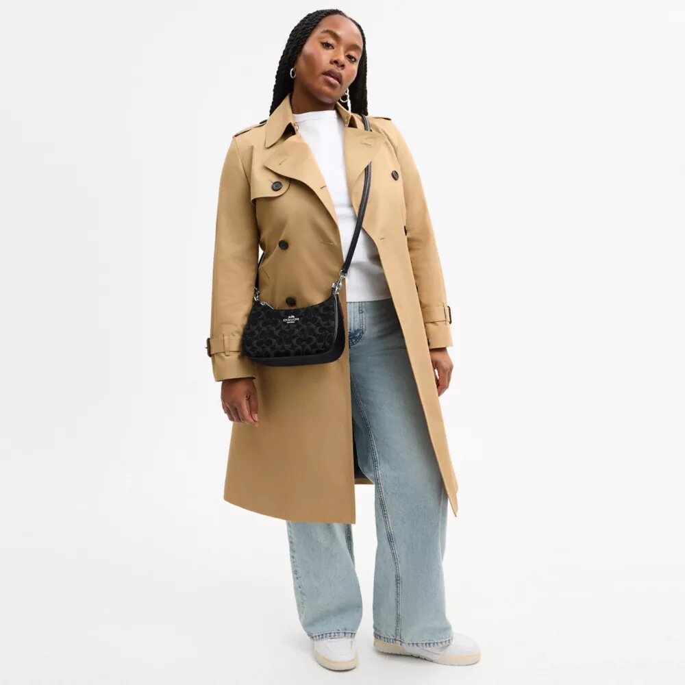 Sac porté épaule Teri en denim emblématique