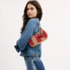 Sac porté épaule Teri à rayures et breloque