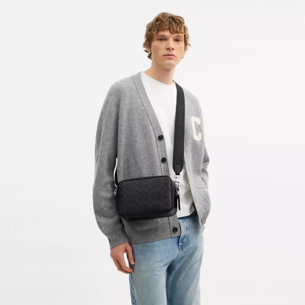 Sac pour appareil photo « Radio » en Signature Canvas