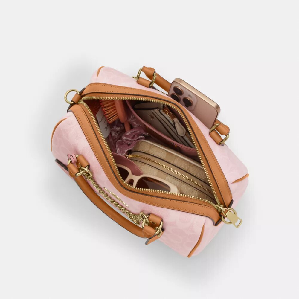 Sac Rowan en Signature Canvas avec Charms