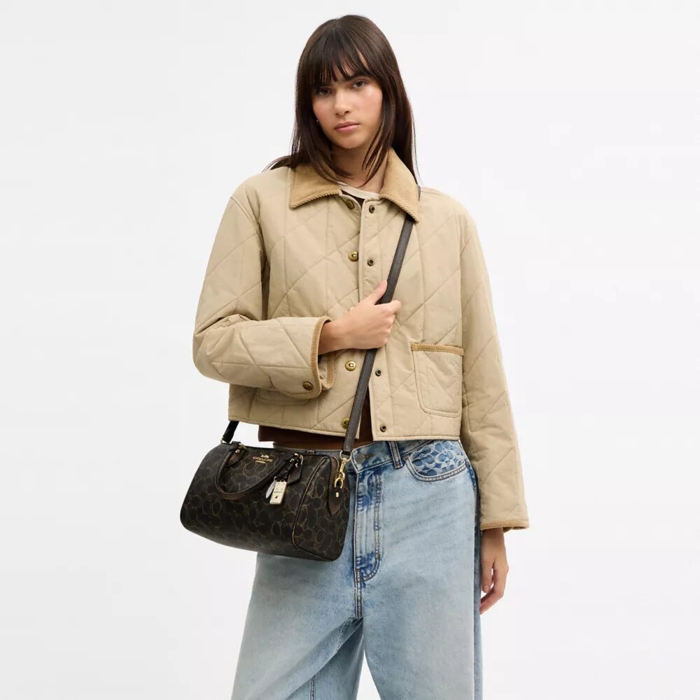Sac Rowan en Signature Canvas avec Charms