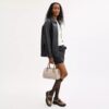 Sac satchel Rowan en Signature Canvas à motifs géométriques