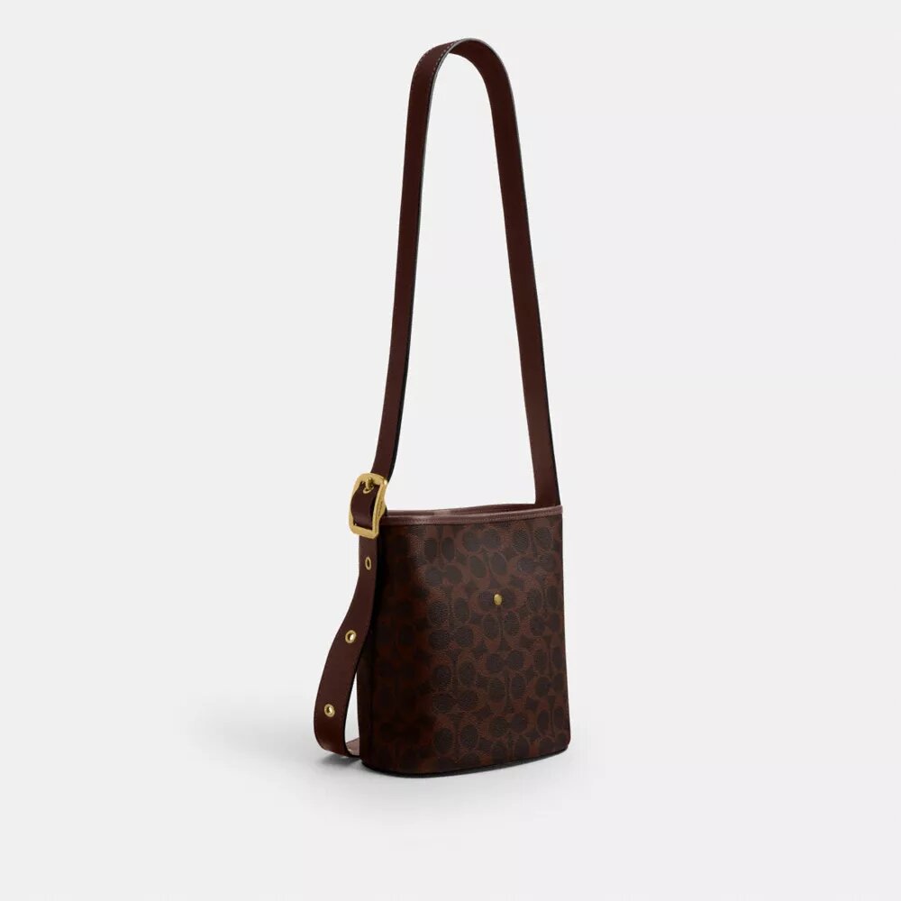 Sac seau Bleecker 21 en Signature Canvas
