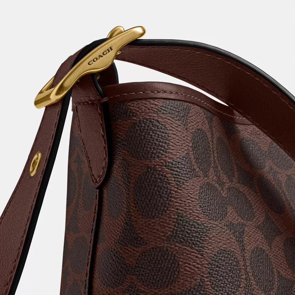 Sac seau Bleecker 21 en Signature Canvas
