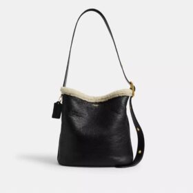 Sac seau Bleecker en peau de mouton