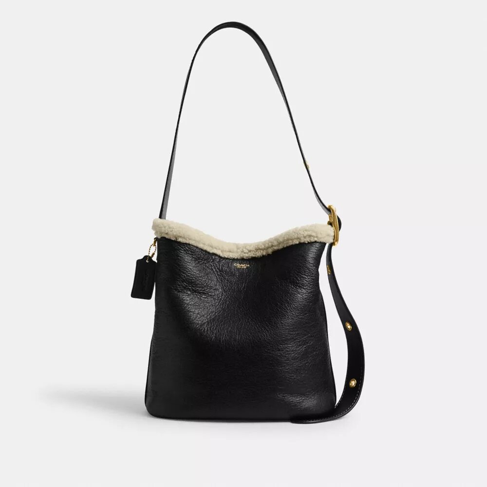 Sac seau Bleecker en peau de mouton