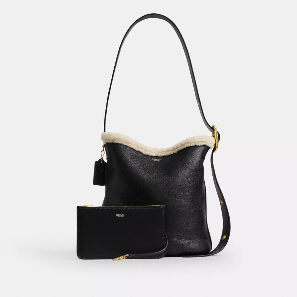 Sac seau Bleecker en peau de mouton