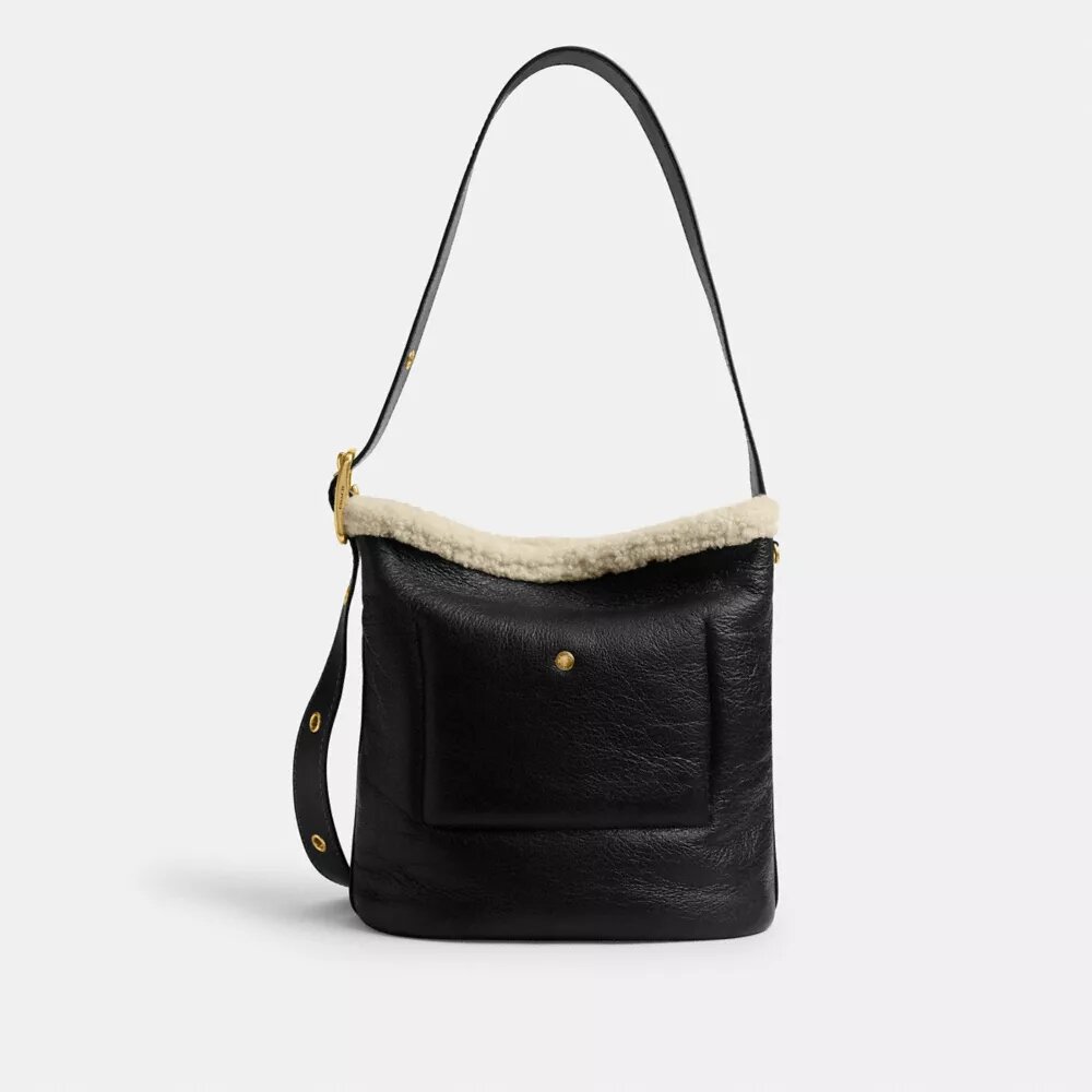 Sac seau Bleecker en peau de mouton