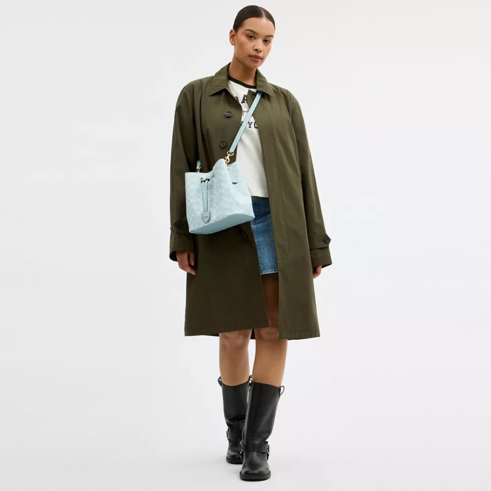Sac seau Rowan en Signature Canvas