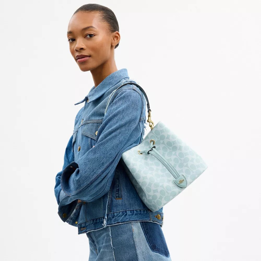 Sac seau Rowan en Signature Canvas