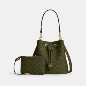 Sac seau Rowan en Signature Canvas
