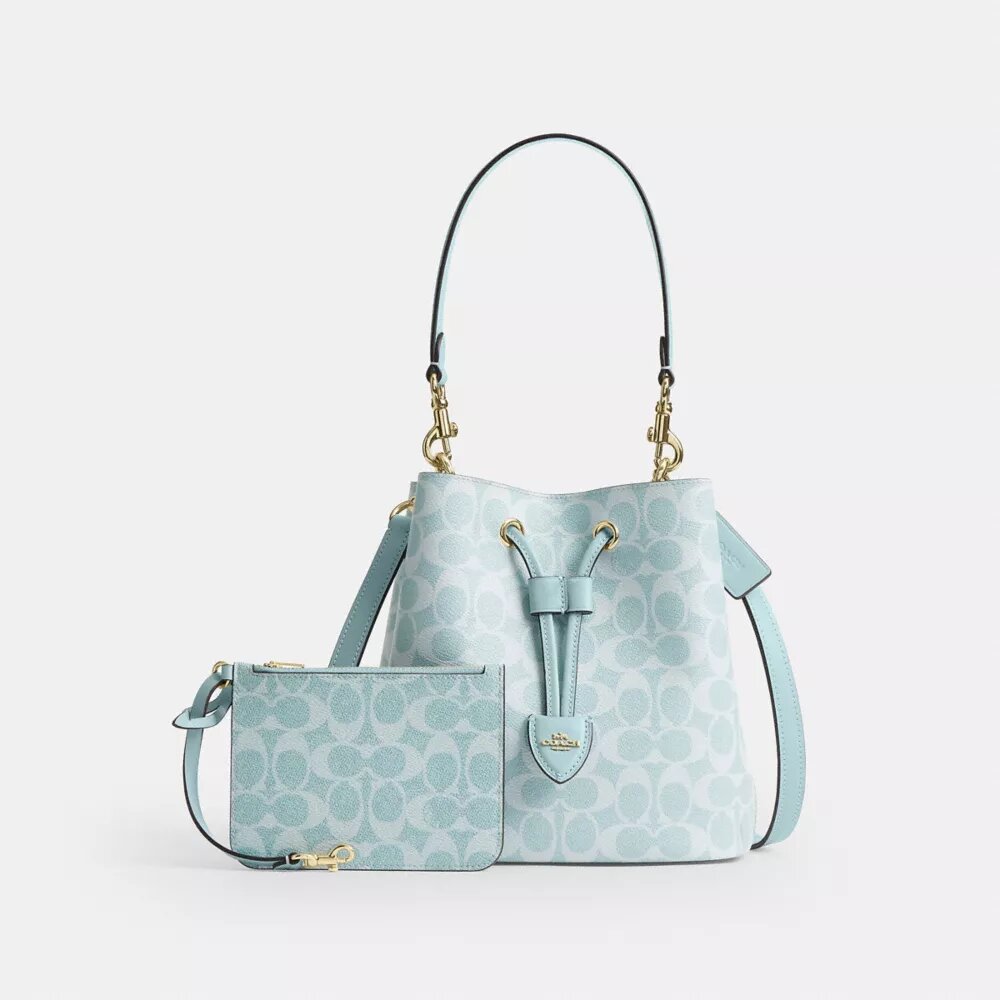 Sac seau Rowan en Signature Canvas