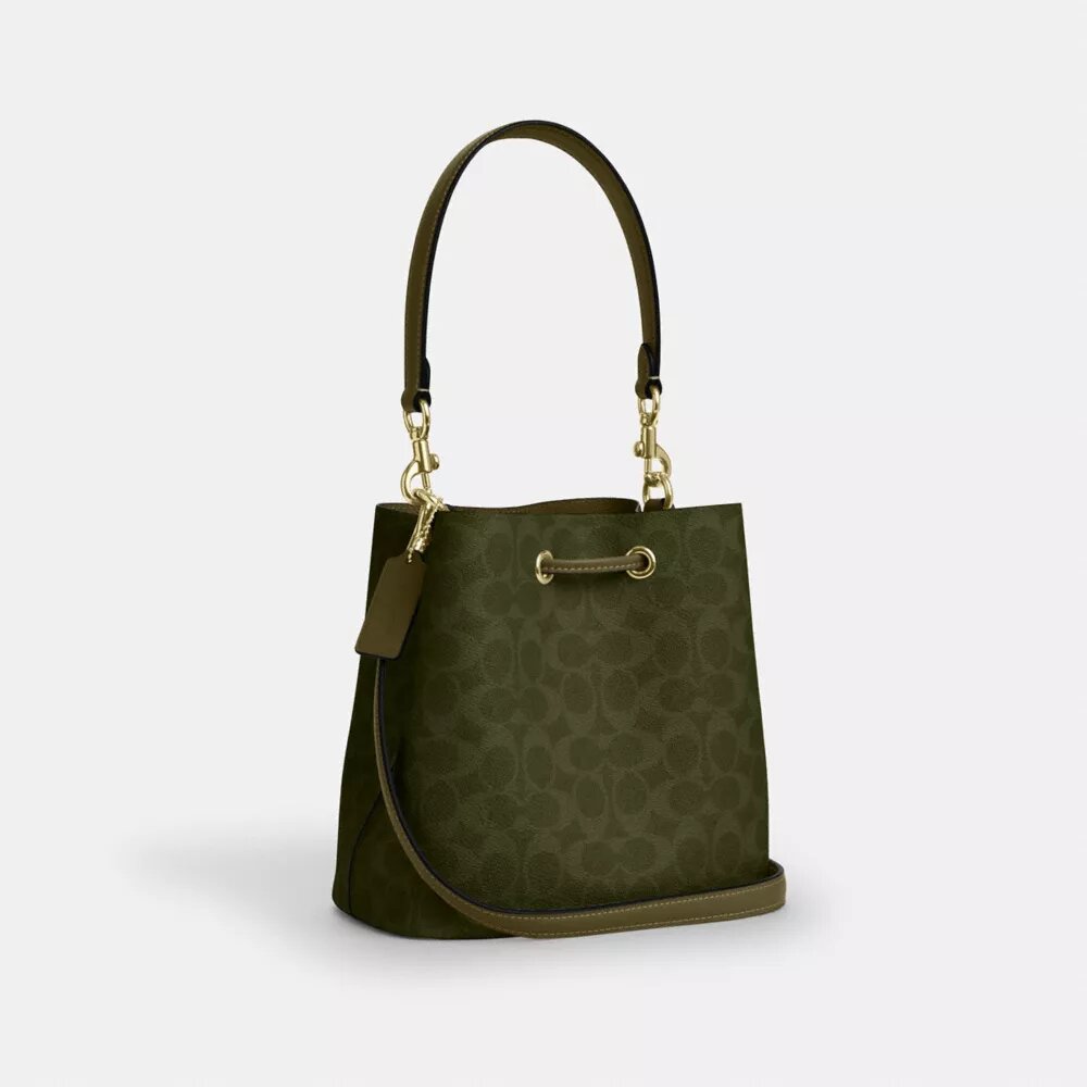 Sac seau Rowan en Signature Canvas
