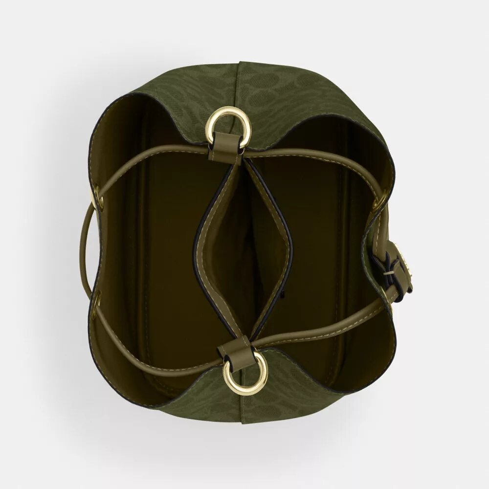 Sac seau Rowan en Signature Canvas