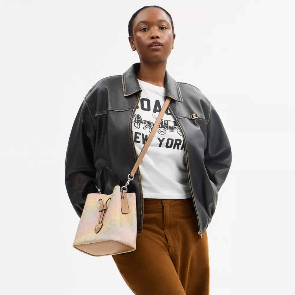 Sac seau Rowan en Signature Canvas