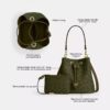 Sac seau Rowan en Signature Canvas