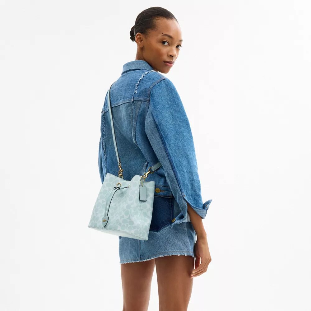 Sac seau Rowan en Signature Canvas