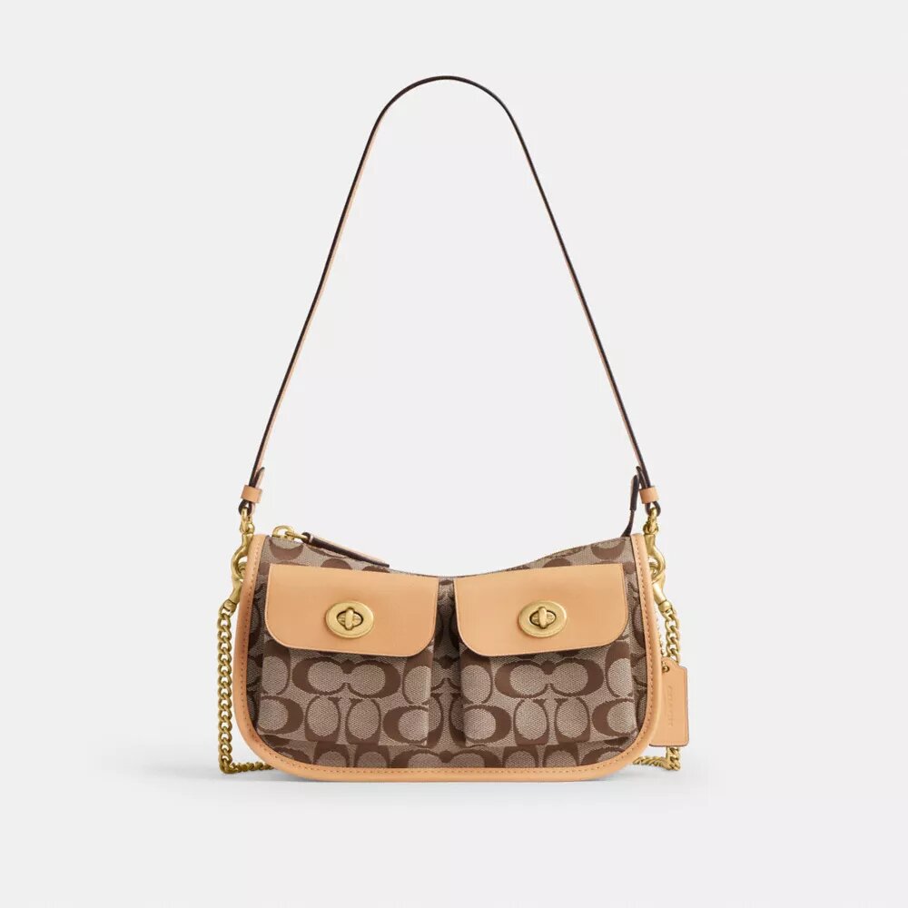Sac Waverly à double Turnlock en jacquard emblématique