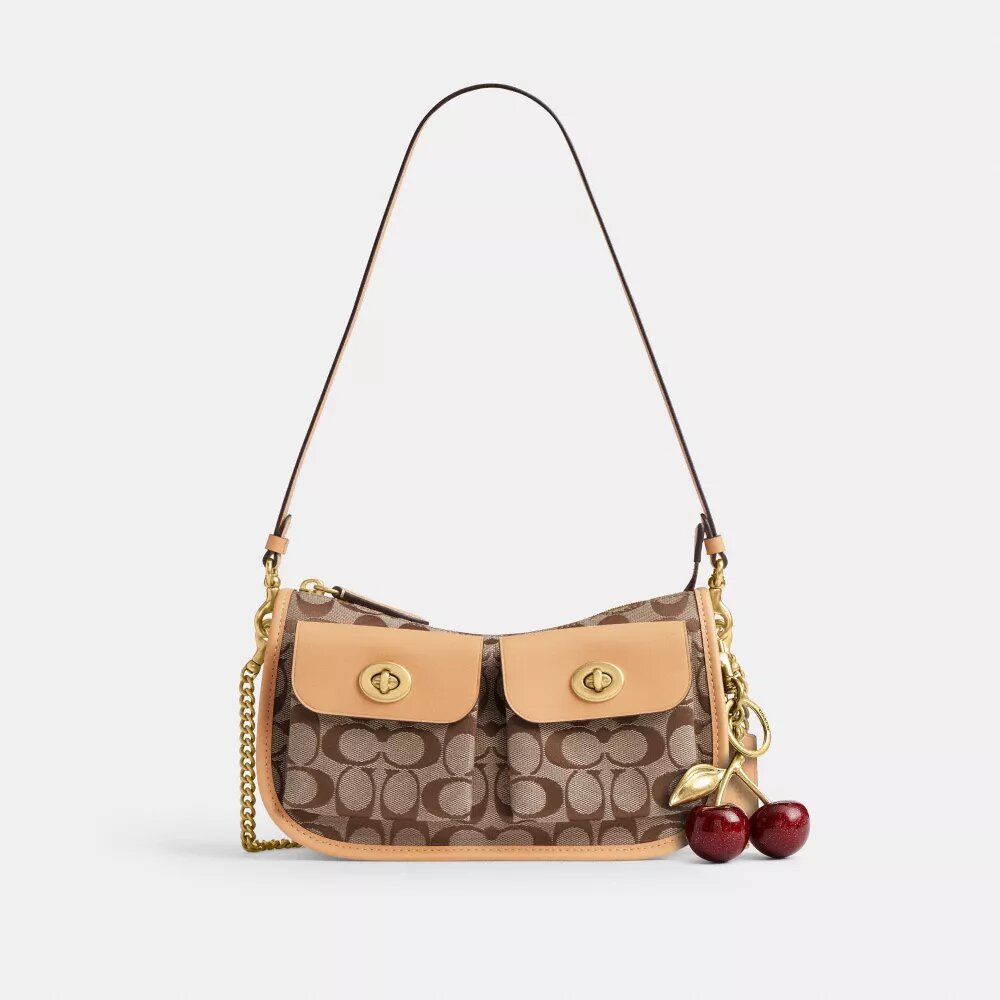 Sac Waverly à double Turnlock en jacquard emblématique