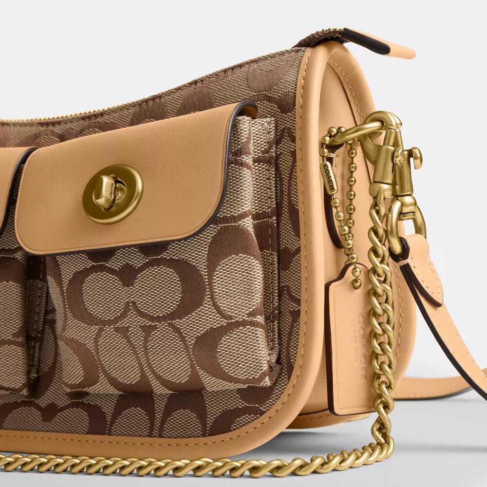 Sac Waverly à double Turnlock en jacquard emblématique