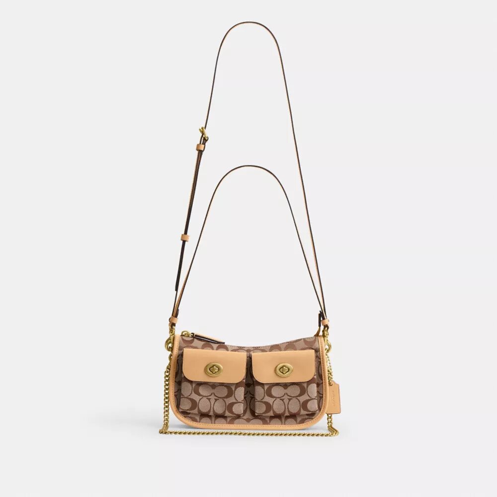 Sac Waverly à double Turnlock en jacquard emblématique