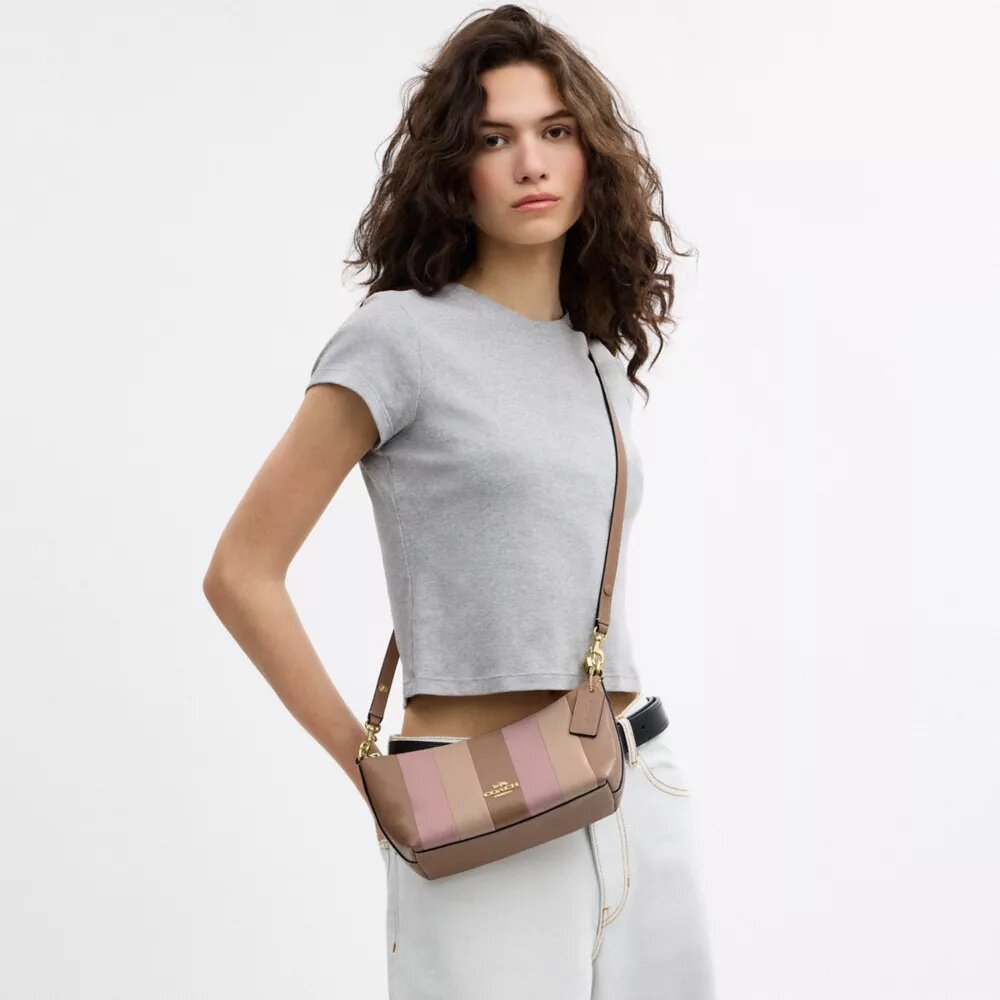 Sacs porté épaule Caitlin avec patchwork rayé