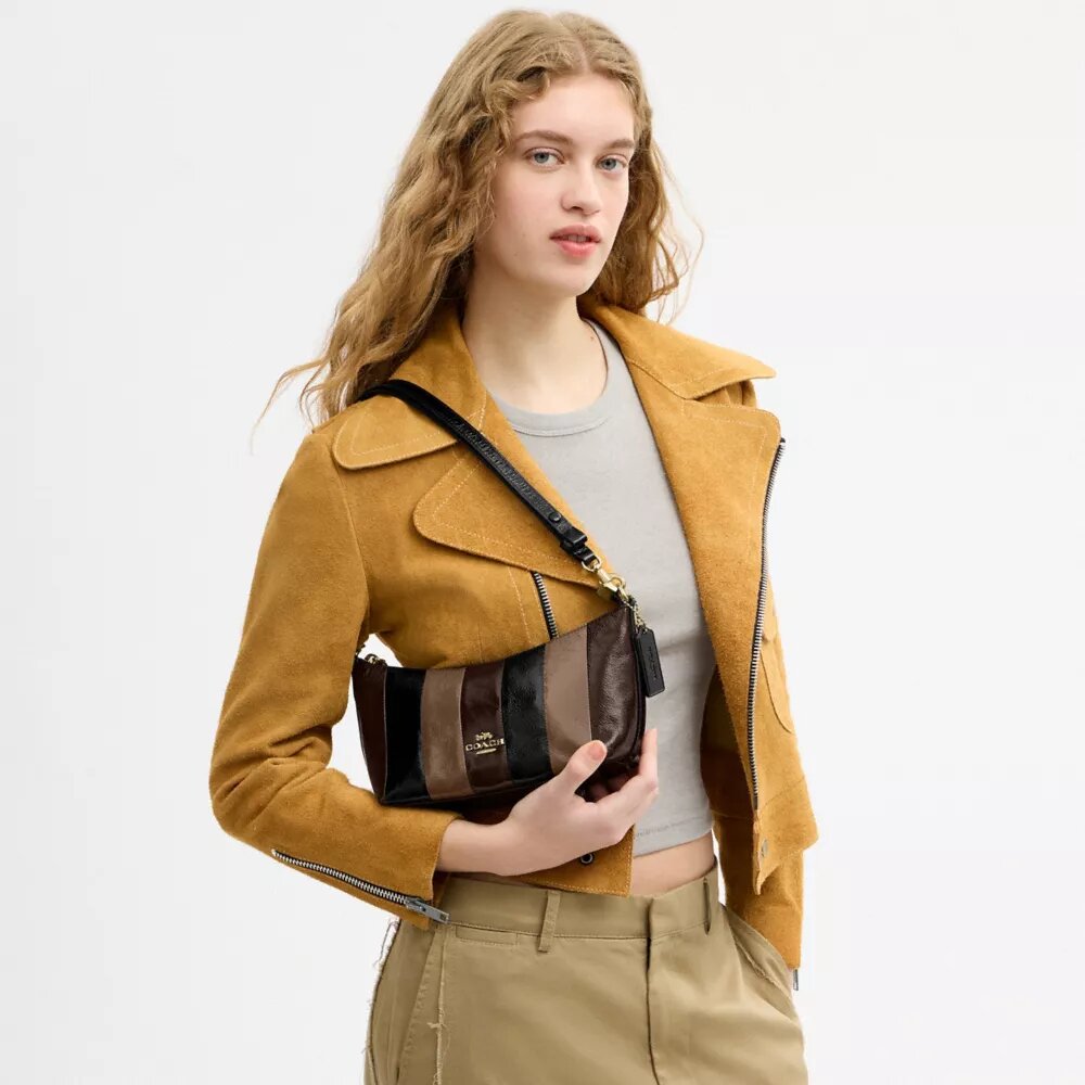 Sacs porté épaule Caitlin avec patchwork rayé