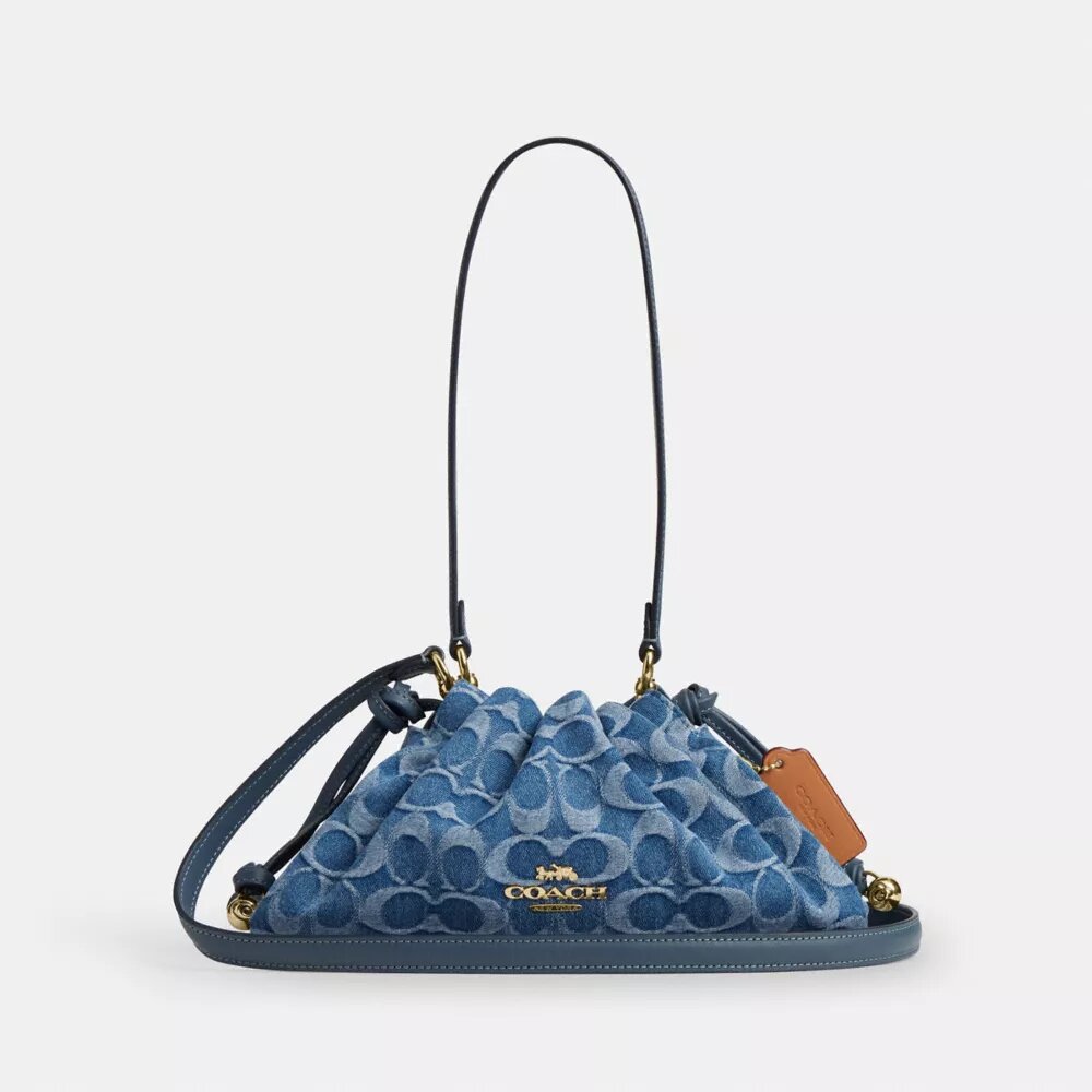 Sacs porté épaule Faye en denim emblématique