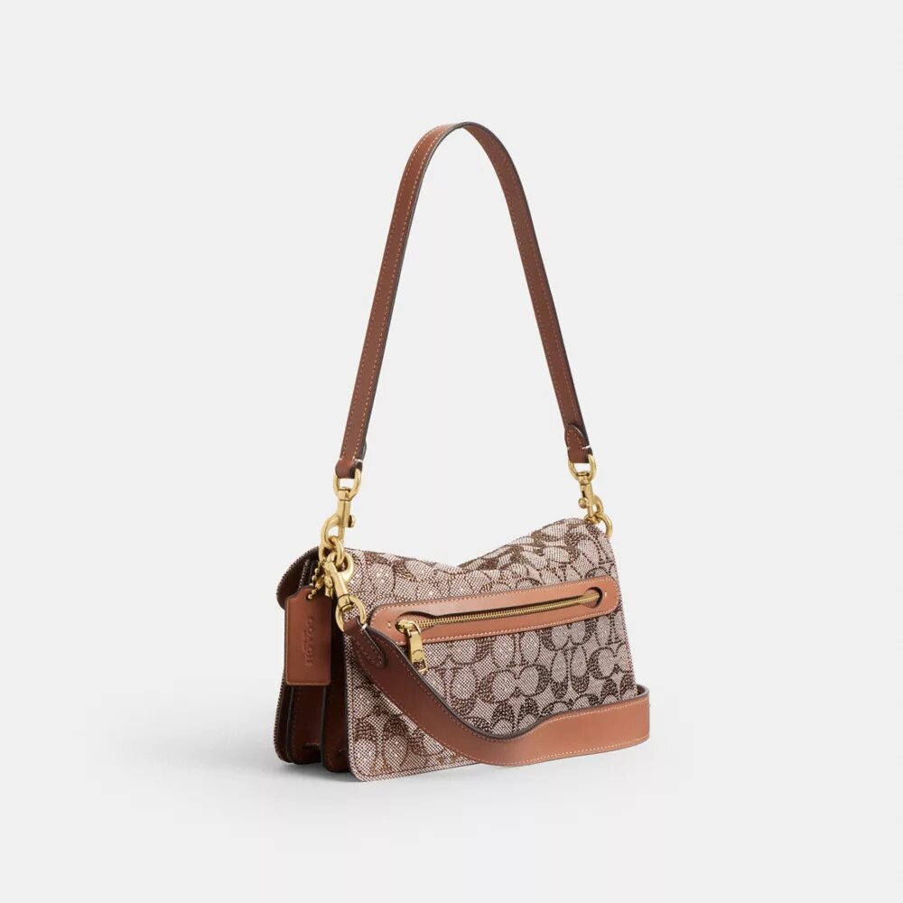 Sacs porté épaule Tabby 26 en jacquard Crystal Signature