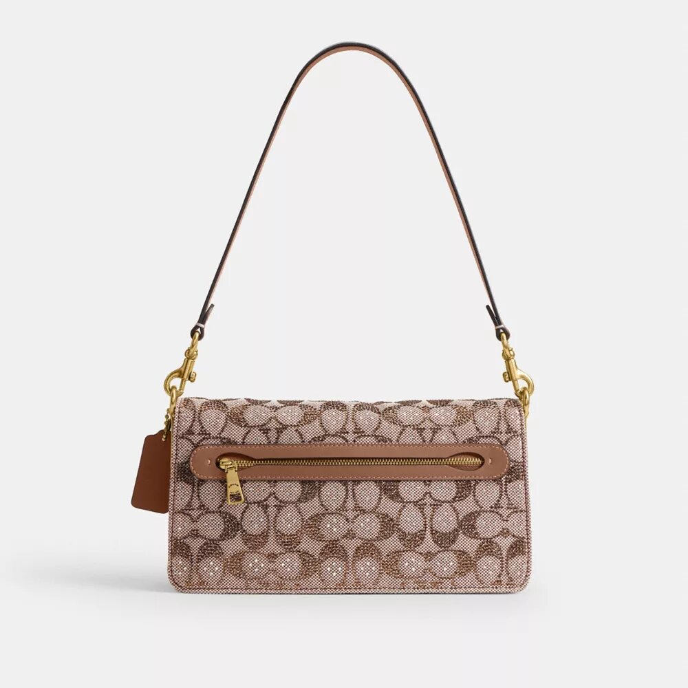 Sacs porté épaule Tabby 26 en jacquard Crystal Signature