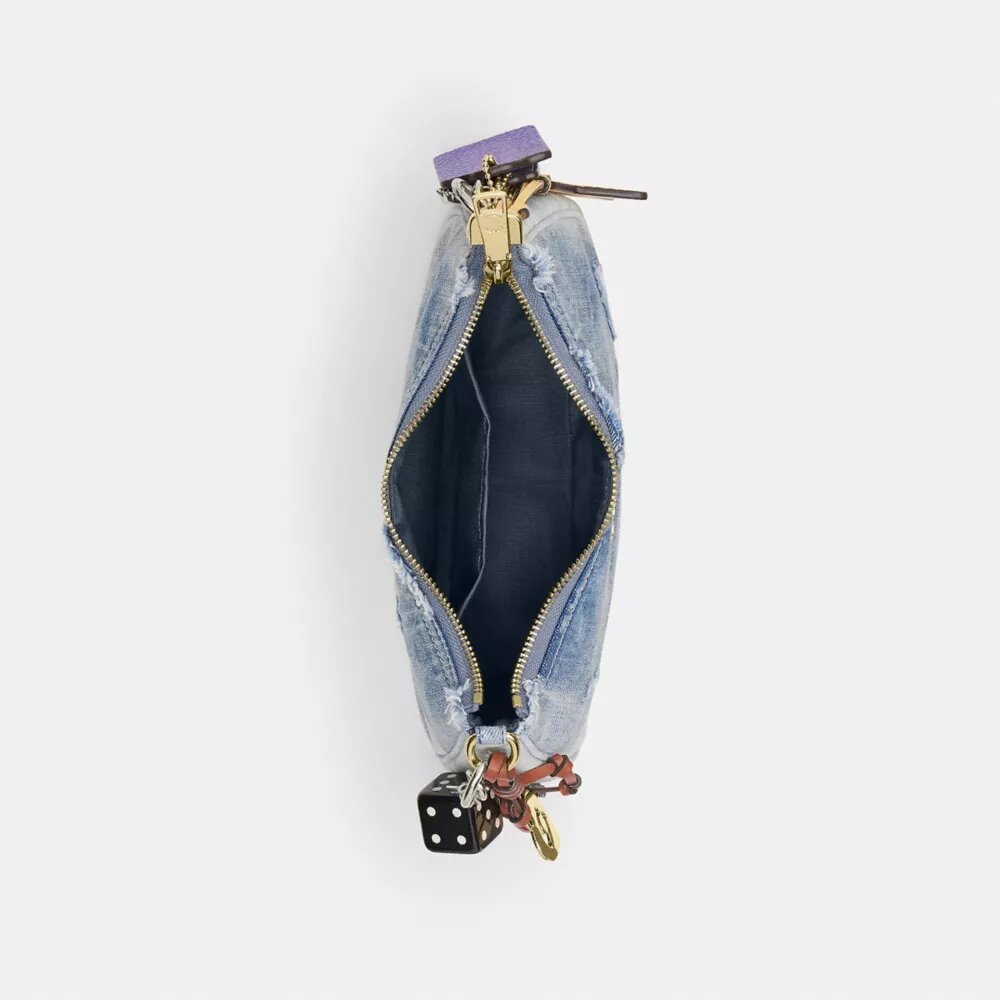 Sacs porté épaule Teri en denim « Loved » avec Charms