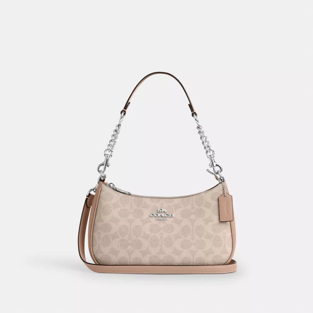 Sacs porté épaule Teri en Signature Canvas