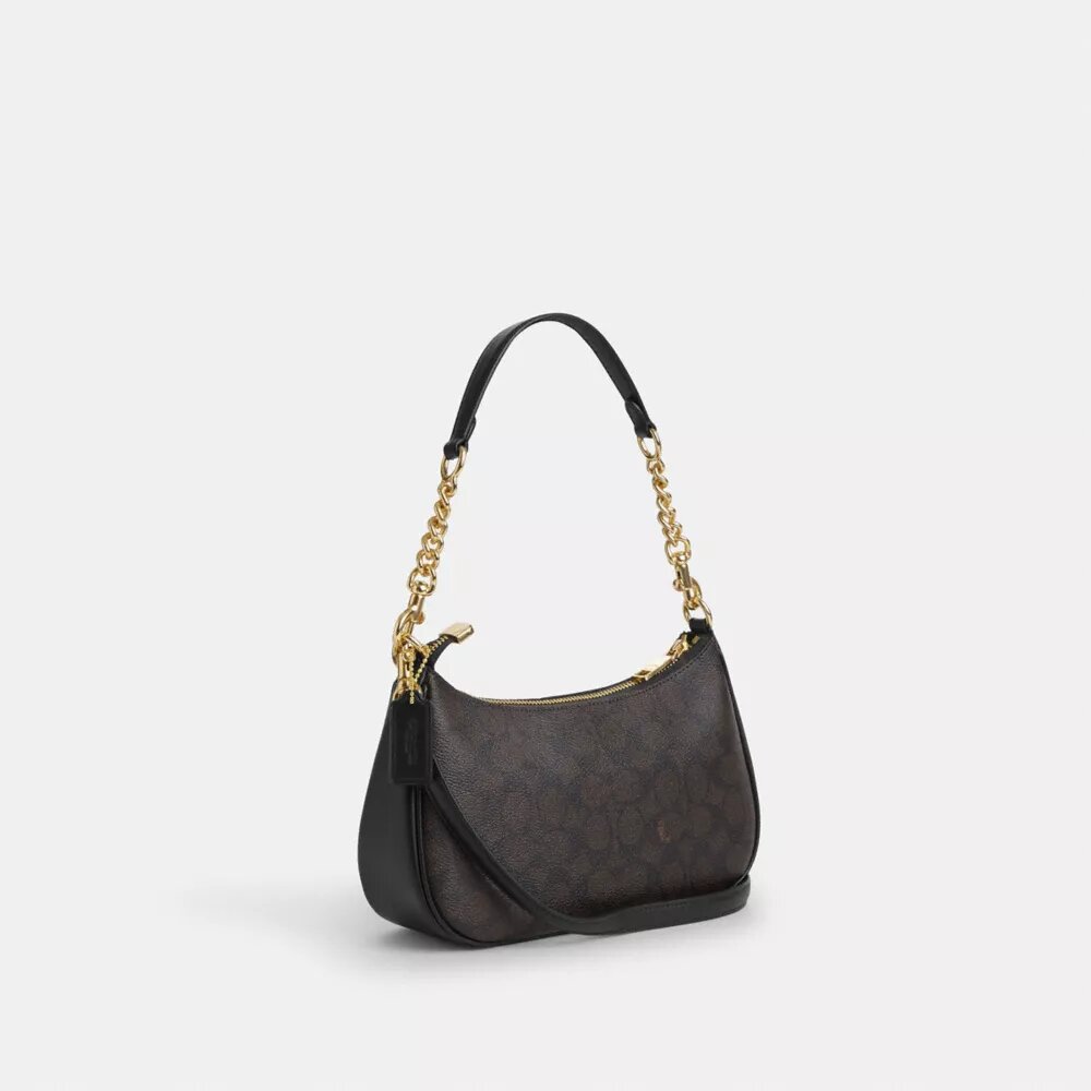 Sacs porté épaule Teri en Signature Canvas