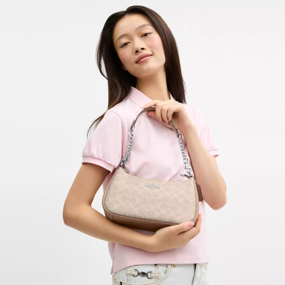 Sacs porté épaule Teri en Signature Canvas