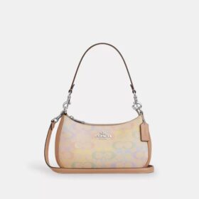 Sacs porté épaule Teri en Signature Canvas arc-en-ciel