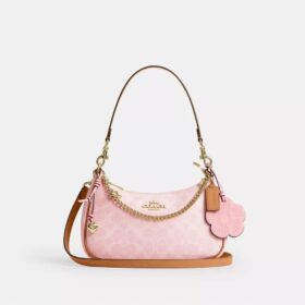 Sacs porté épaule Teri en Signature Canvas avec Charms