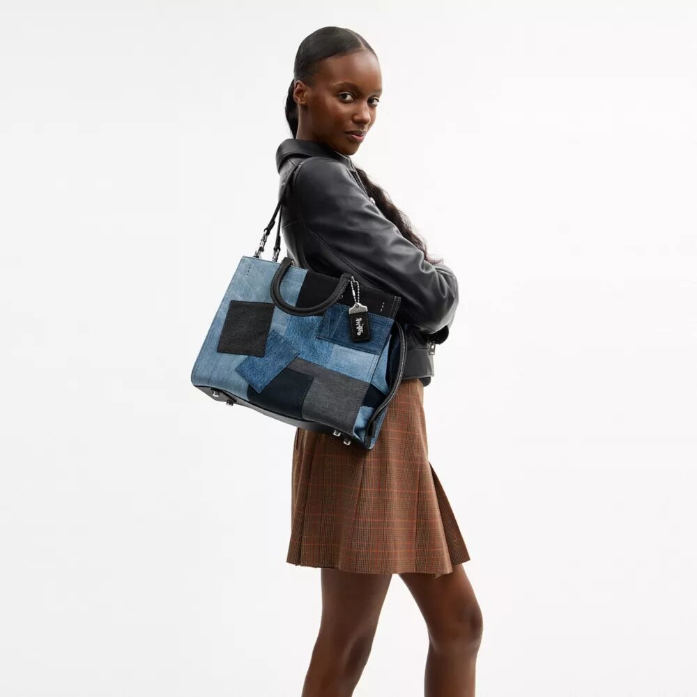 Sacs Rogue avec patchwork en denim recyclé