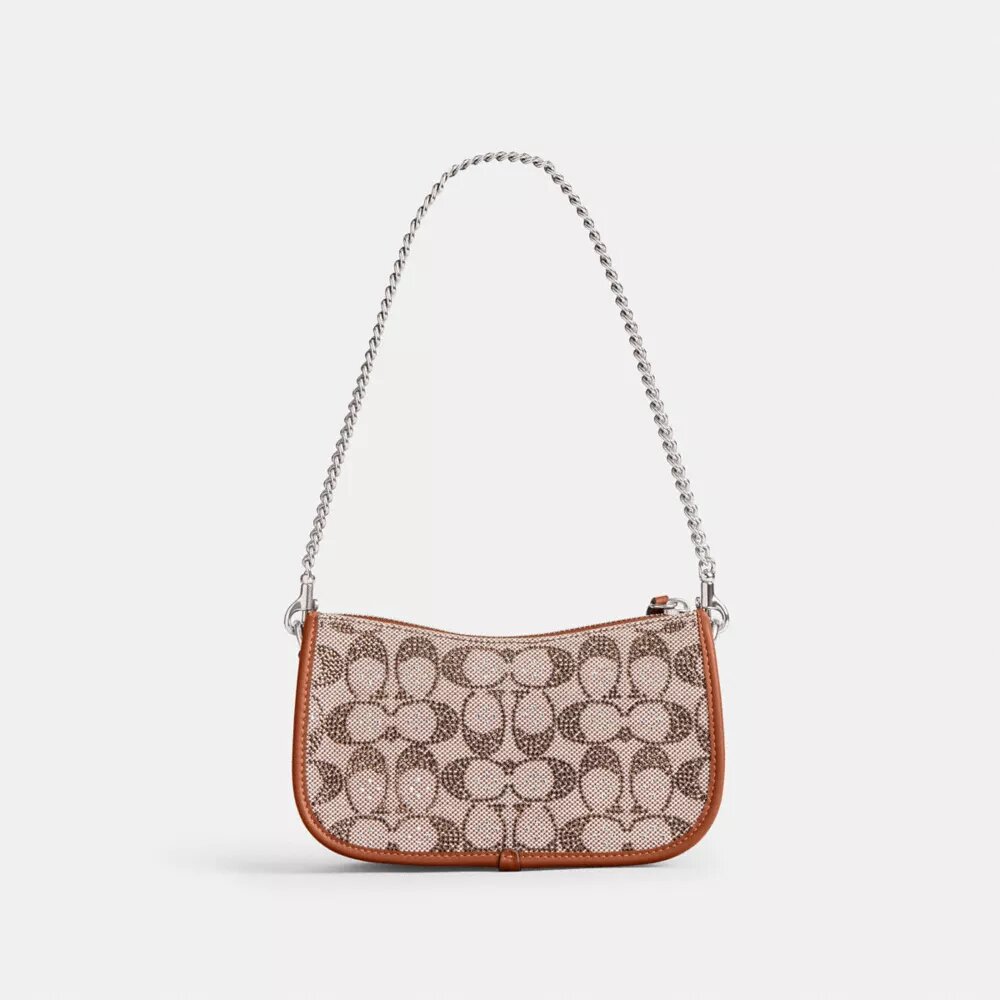 Sacs Swinger 20 avec chaîne en jacquard Signature Crystal