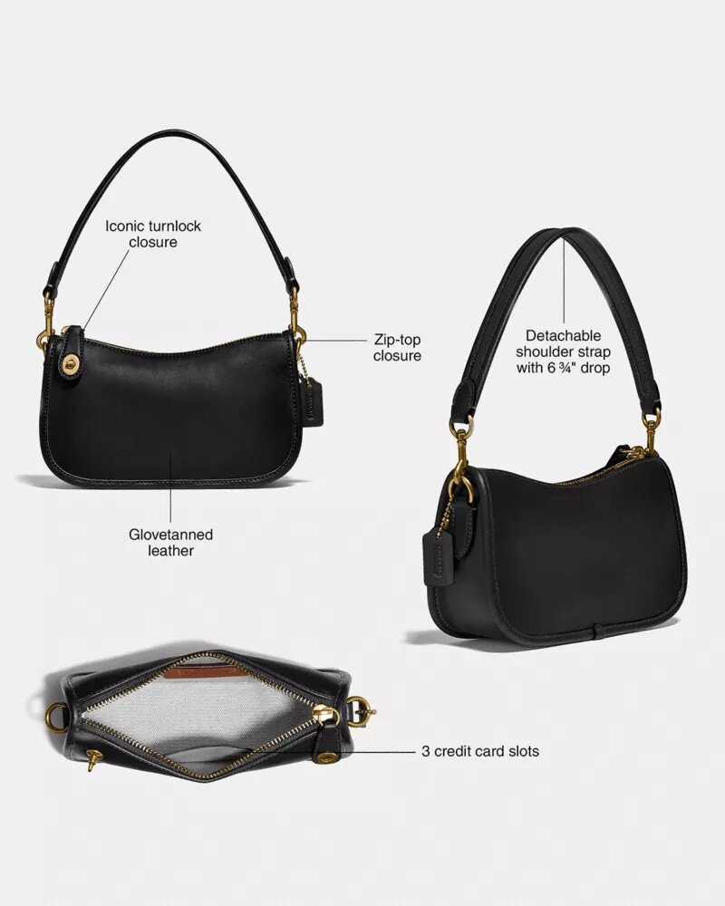Sacs Swinger 20 avec chaîne en jacquard Signature Crystal