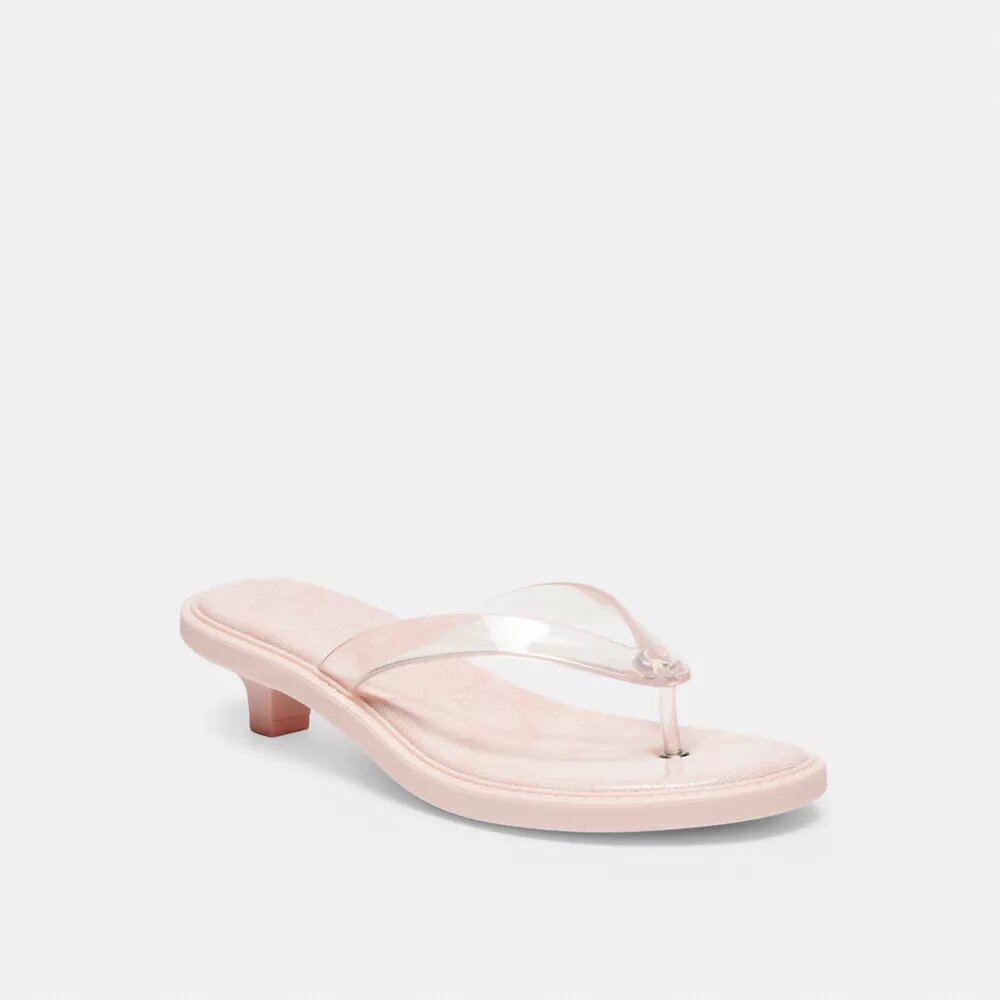 Sandale à lanières en plastique transparent, modèle emblématique