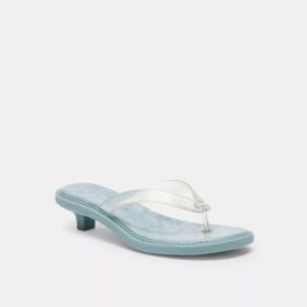 Sandale à lanières en plastique transparent, modèle emblématique