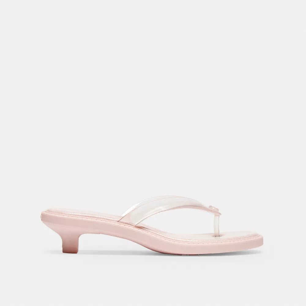 Sandale à lanières en plastique transparent, modèle emblématique