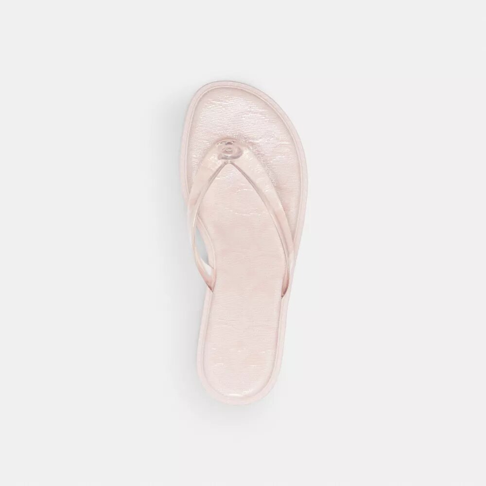 Sandale à lanières en plastique transparent, modèle emblématique