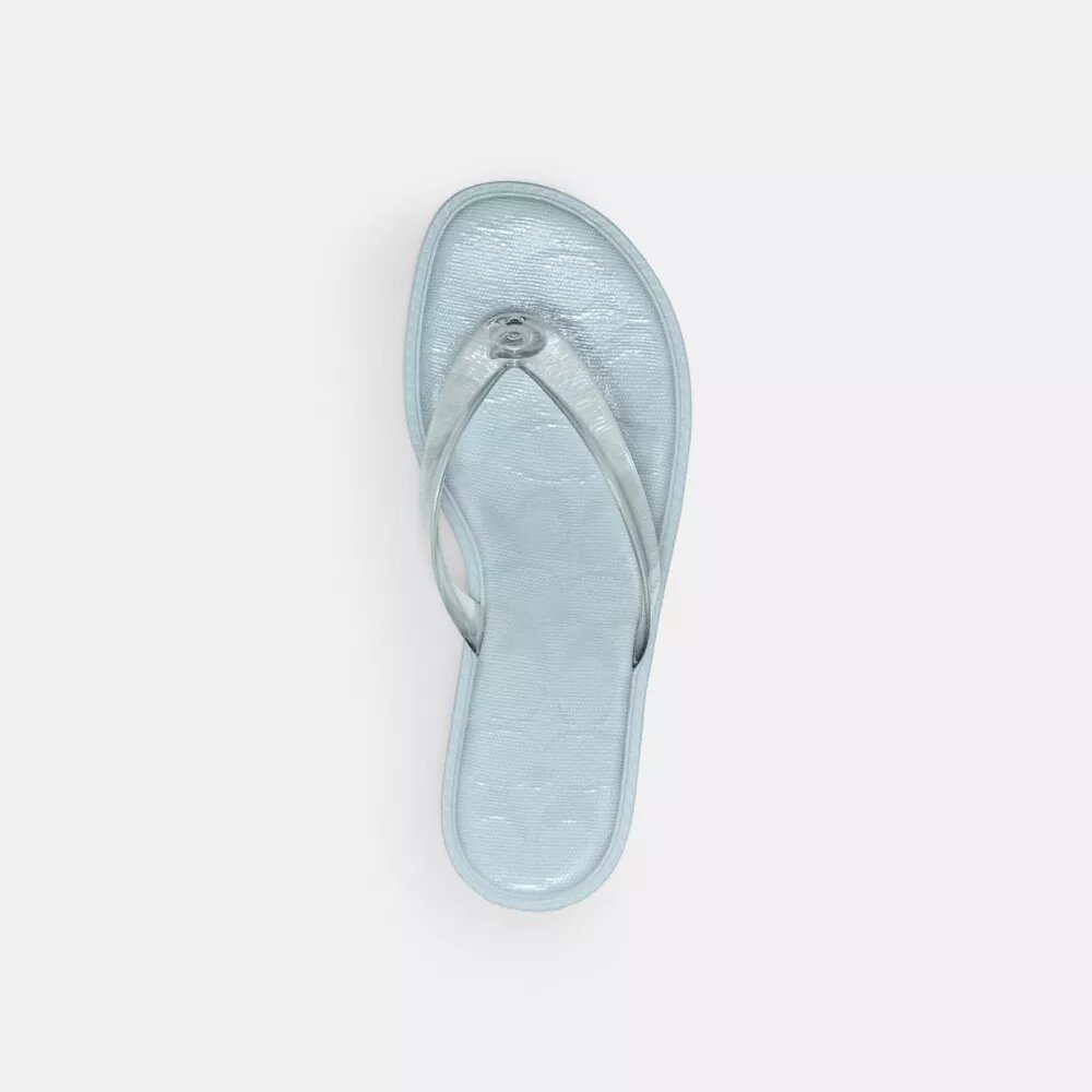 Sandale à lanières en plastique transparent, modèle emblématique
