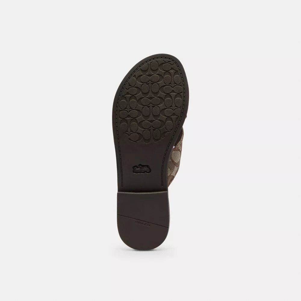 Sandales à boucles entrecroisées en jacquard emblématique