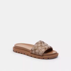 Sandales Brynn Claquettes en jacquard signature cristal