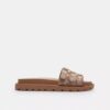 Sandales Brynn Claquettes en jacquard signature cristal