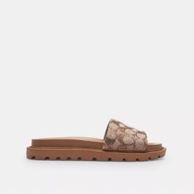 Sandales Brynn Claquettes en jacquard signature cristal